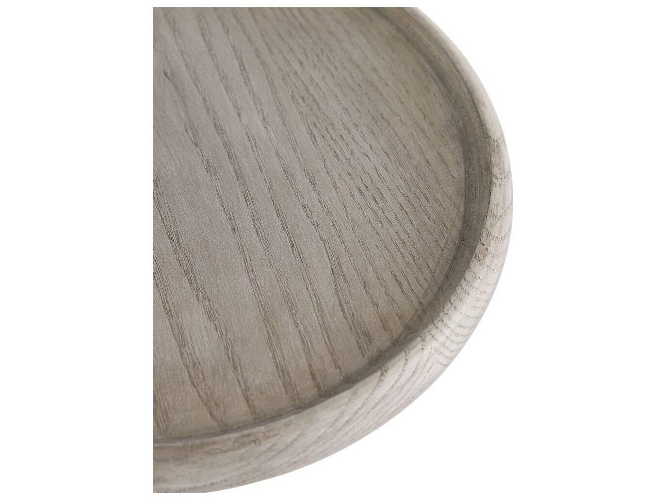 Arteriors Home Round Wood Smoke Davies End Table