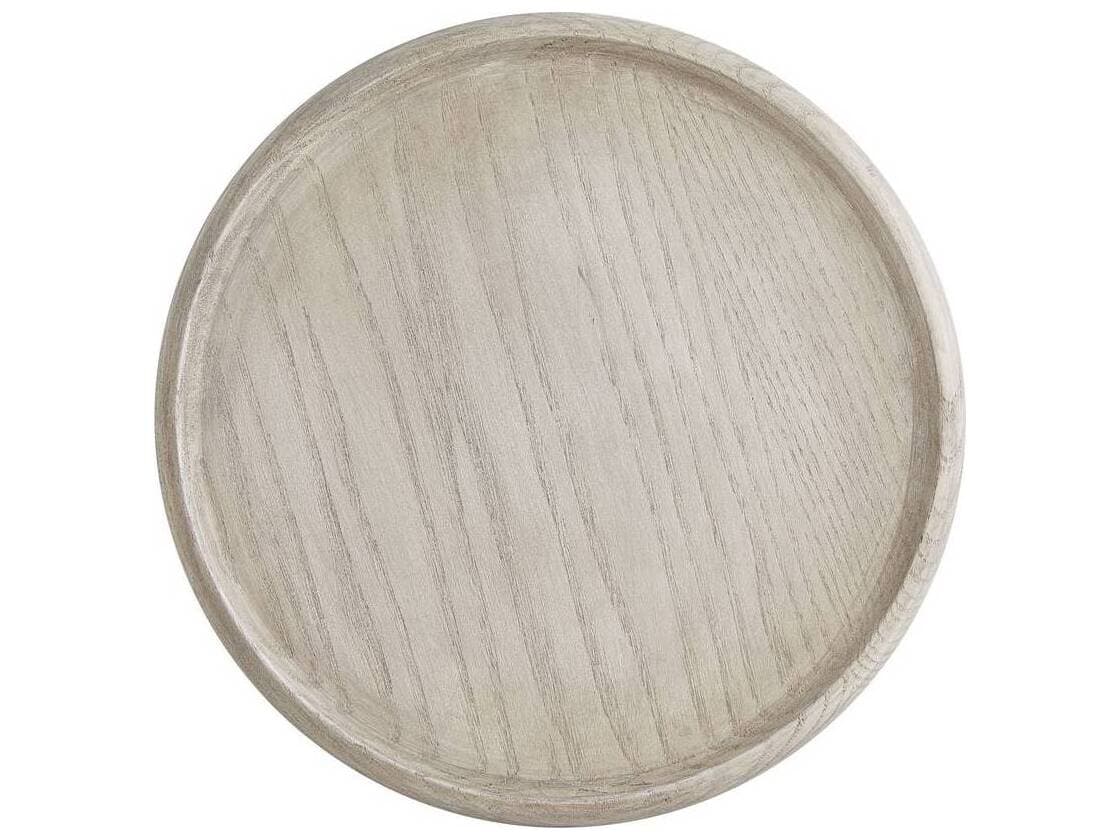 Arteriors Home Round Wood Smoke Davies End Table