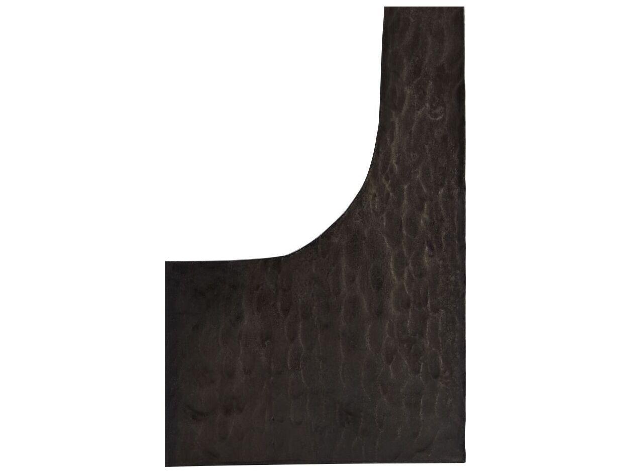 Arteriors Home Round Wood Soft Black Waxed Dustin End Table