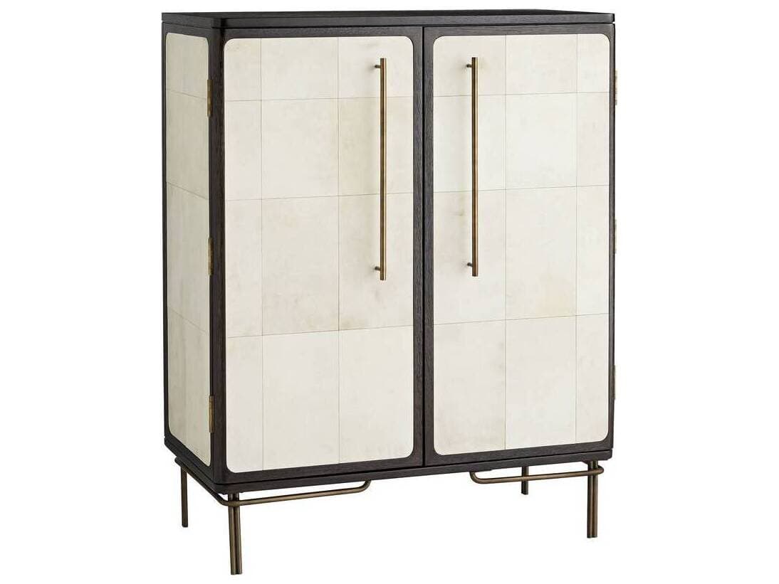 Arteriors Home Edison Ebony Brown Oak Wood Accent Chest