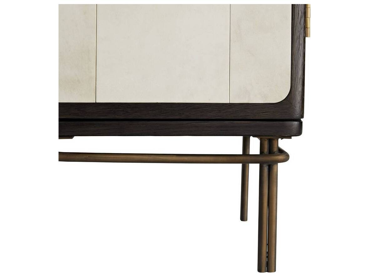 Arteriors Home Edison Ebony Brown Oak Wood Accent Chest