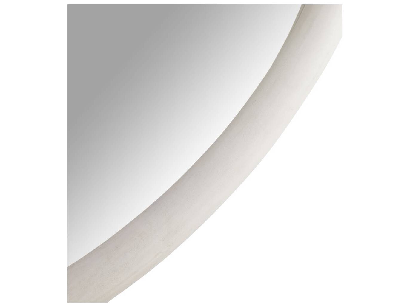 Arteriors Home Lesley Whitewash Round Floor Mirror