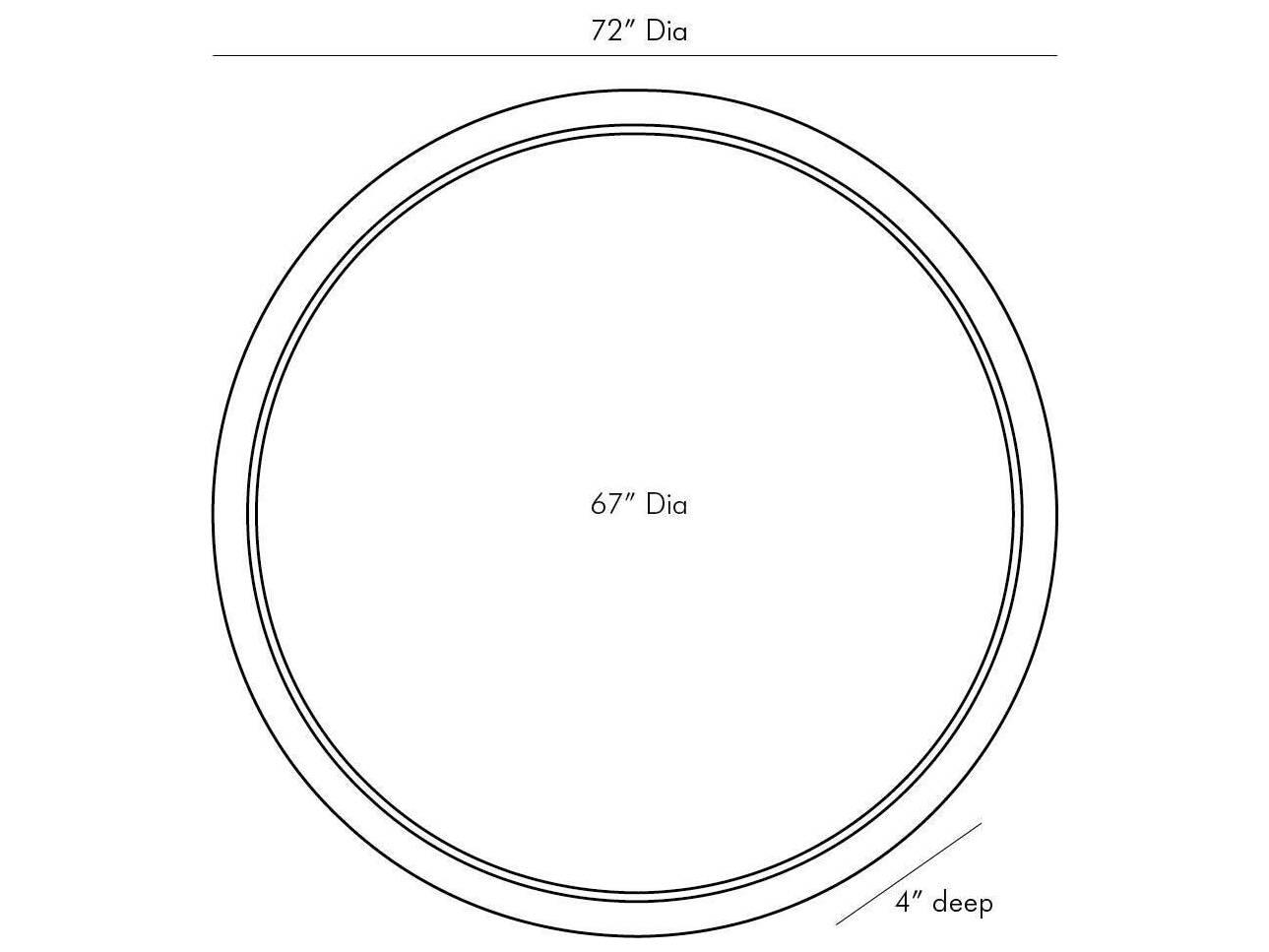 Arteriors Home Lesley Whitewash Round Floor Mirror