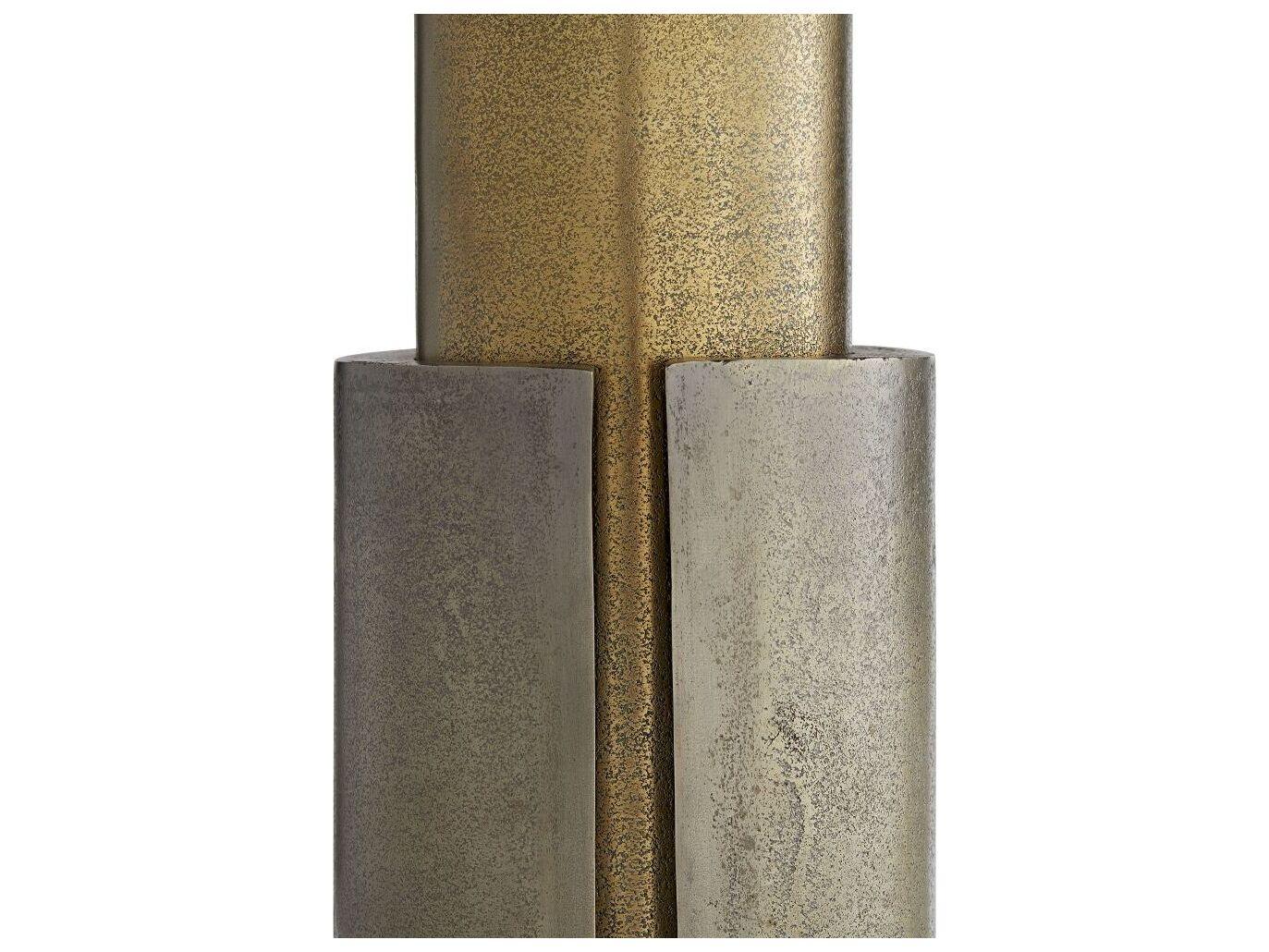 Arteriors Home Round Metal Antique Brass Inara End Table