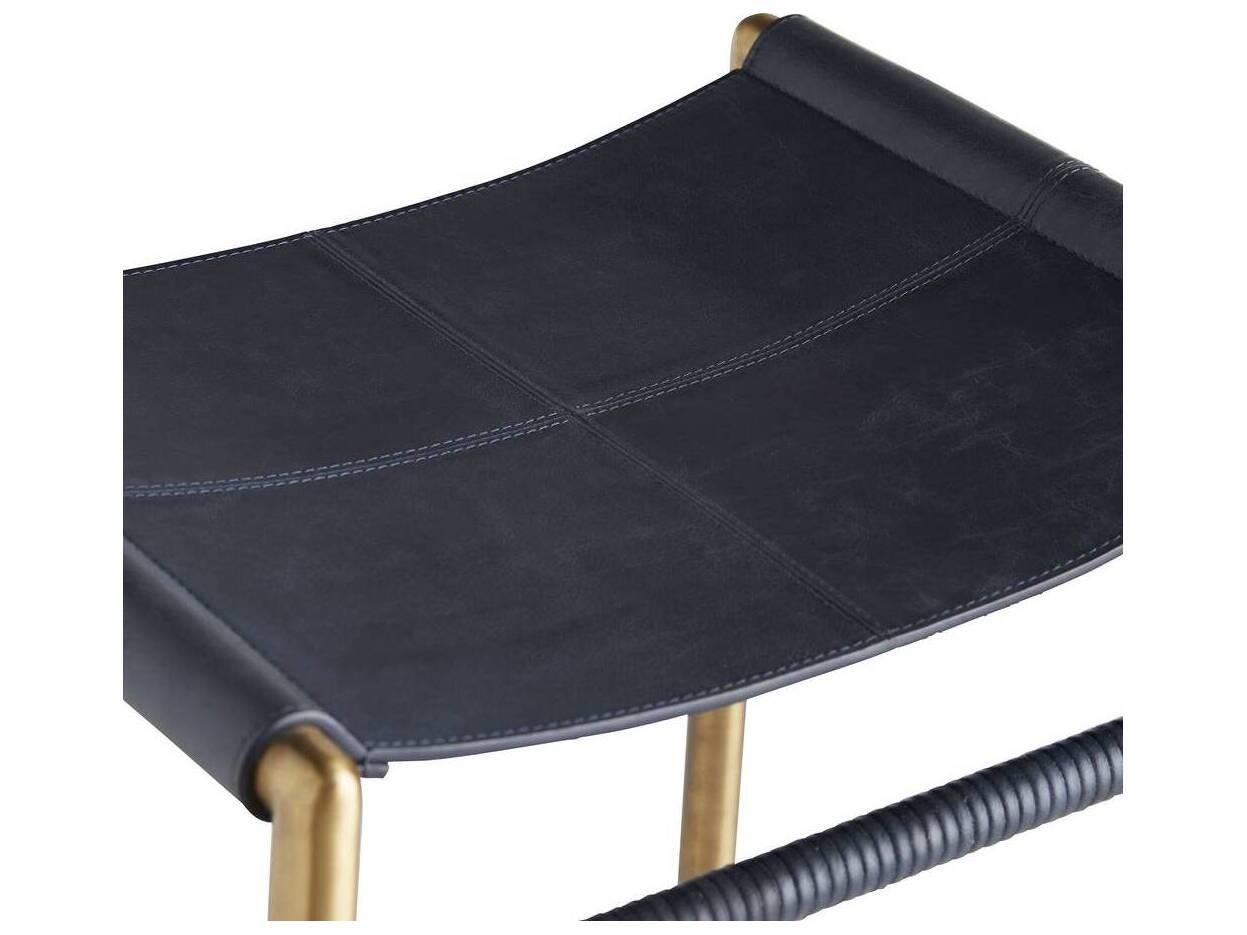 Arteriors Home Indigo Leather Counter Stool Gasper