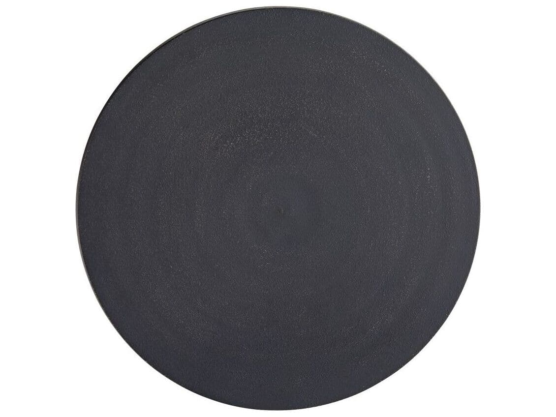 Arteriors Home Round Metal Charcoal Huntlee End Table