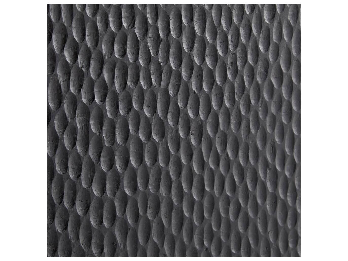 Arteriors Home Rectangular Wood Handcarved Soft Black Waxed Aiden Coffee Table