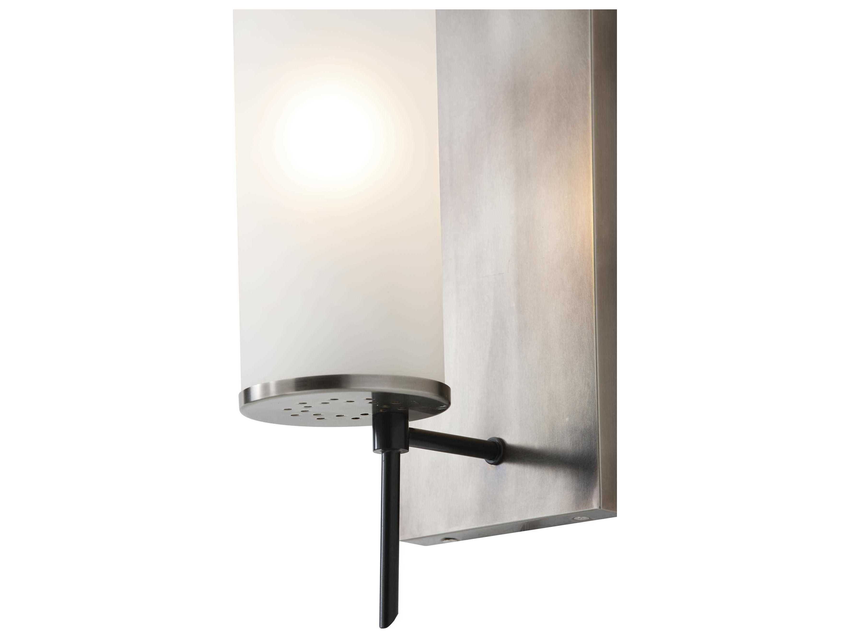 Arteriors Home Stefan 1-Light Vintage Silver With Frosted Glass Wall Sconce
