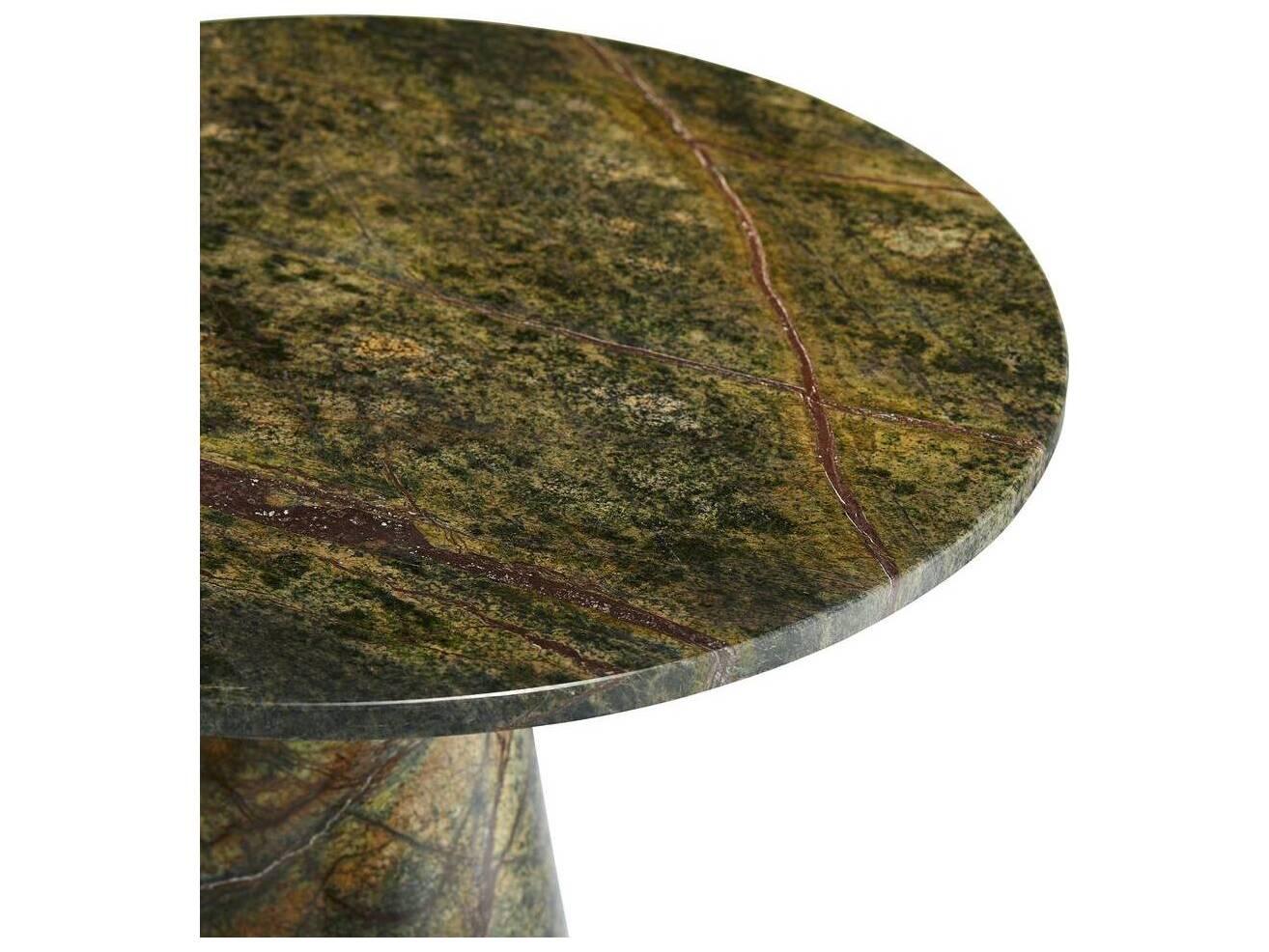 Arteriors Home Round Marble Jungle Icarius End Table