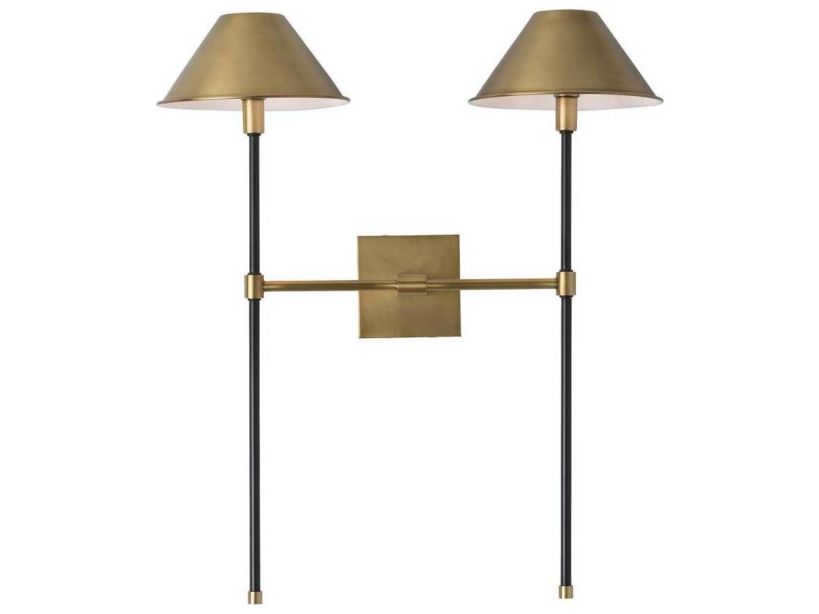 Arteriors Home Havana 2-Light Bronze Antique Brass Wall Sconce