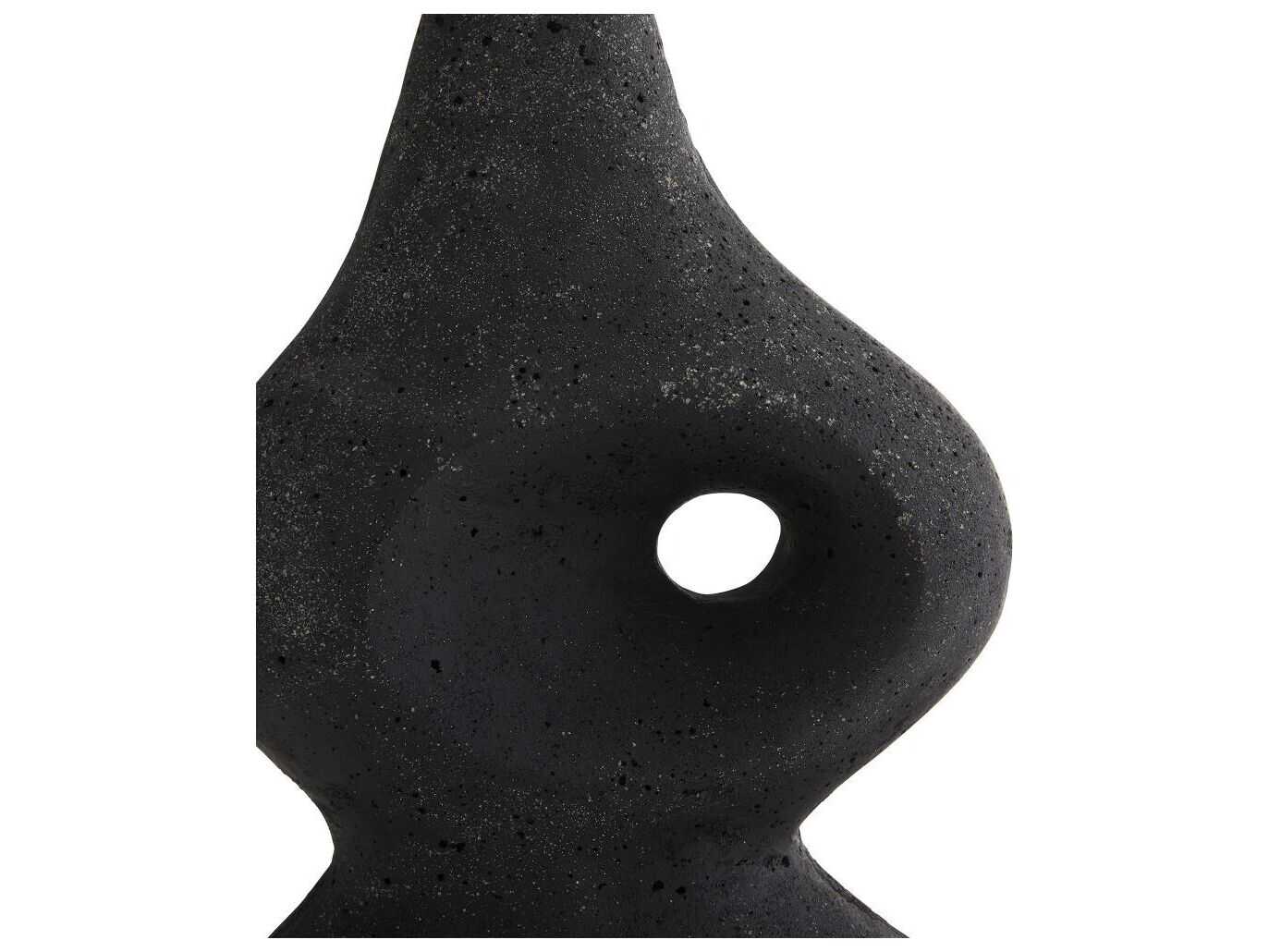 Arteriors Home Jemai Charcoal Ricestone Composite Black Buffet Lamp