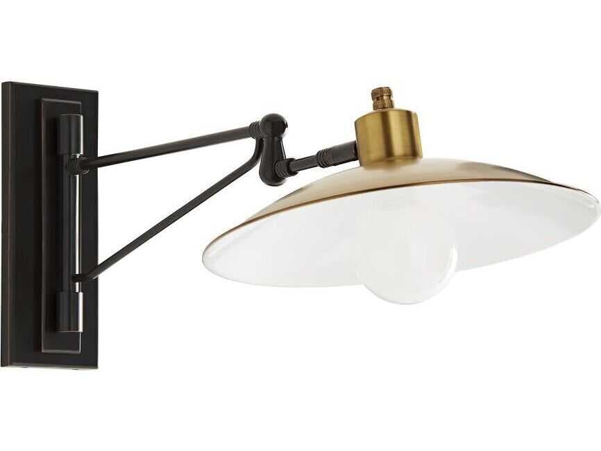 Arteriors Home Nox 1-Light Bronze Antique Brass Swing Wall Sconce