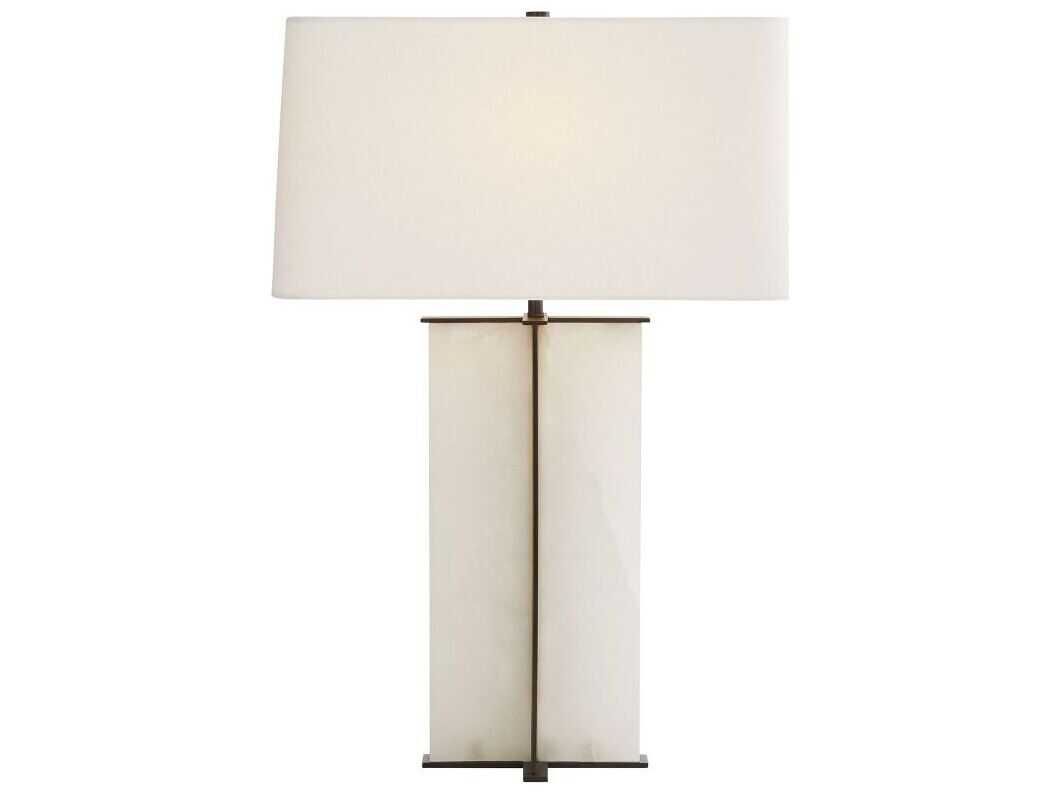 Arteriors Home Lyon Bronze White Alabaster Buffet Lamp