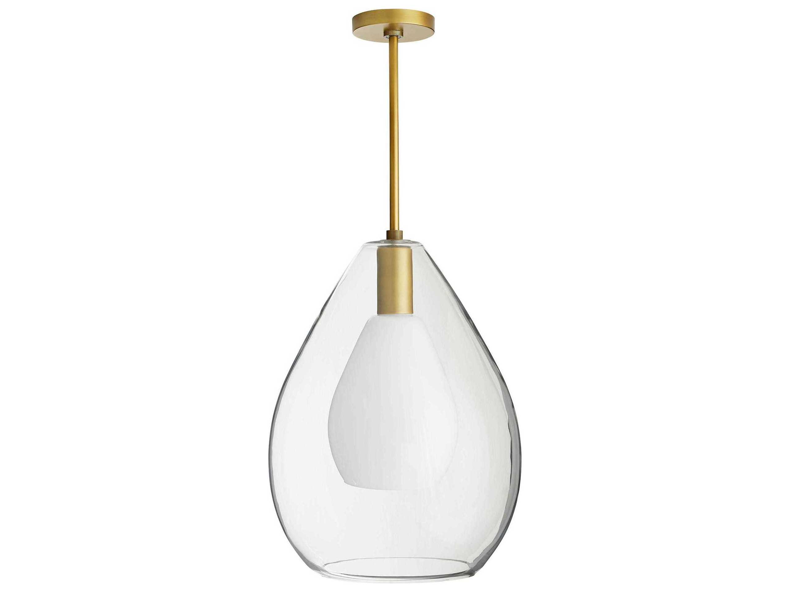 Arteriors Home Nala  1-Light Antique Brass Pendant