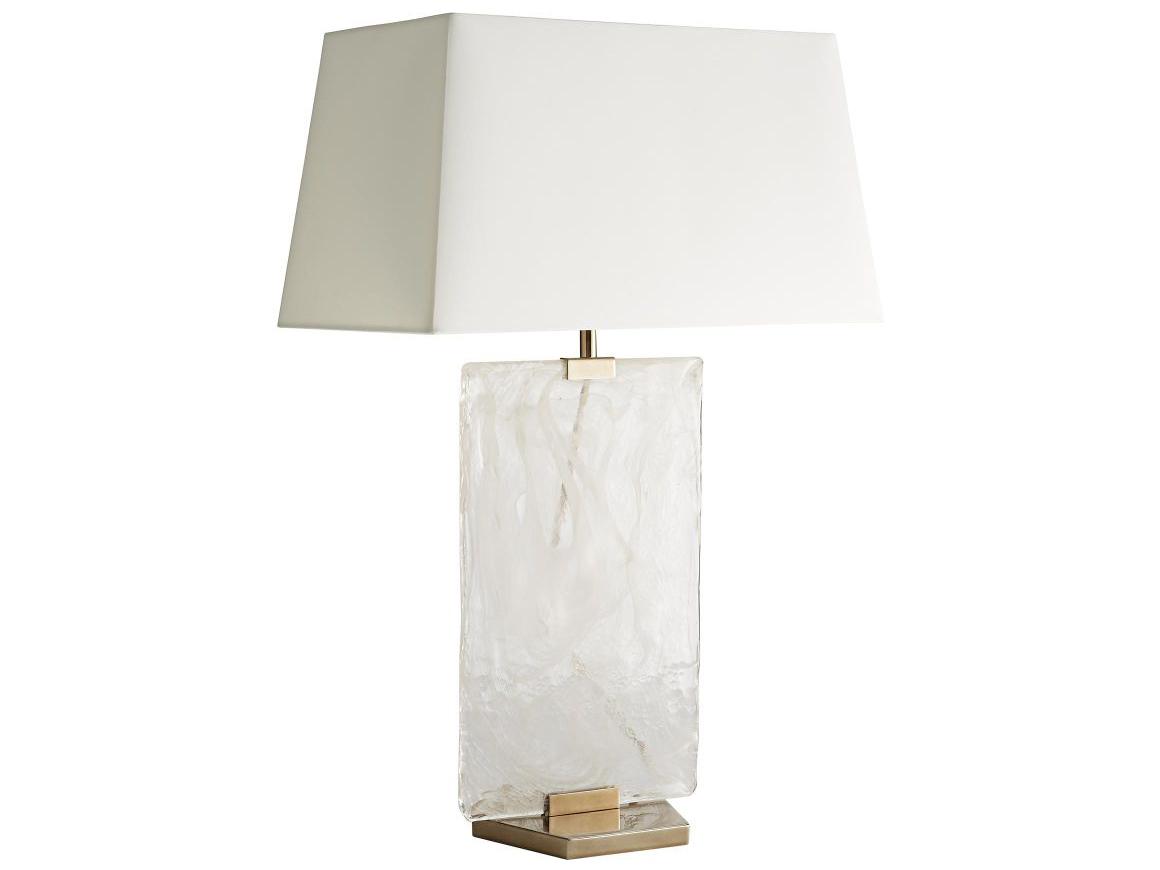 Arteriors Home Maddox  Opal Swirl White Buffet Lamp