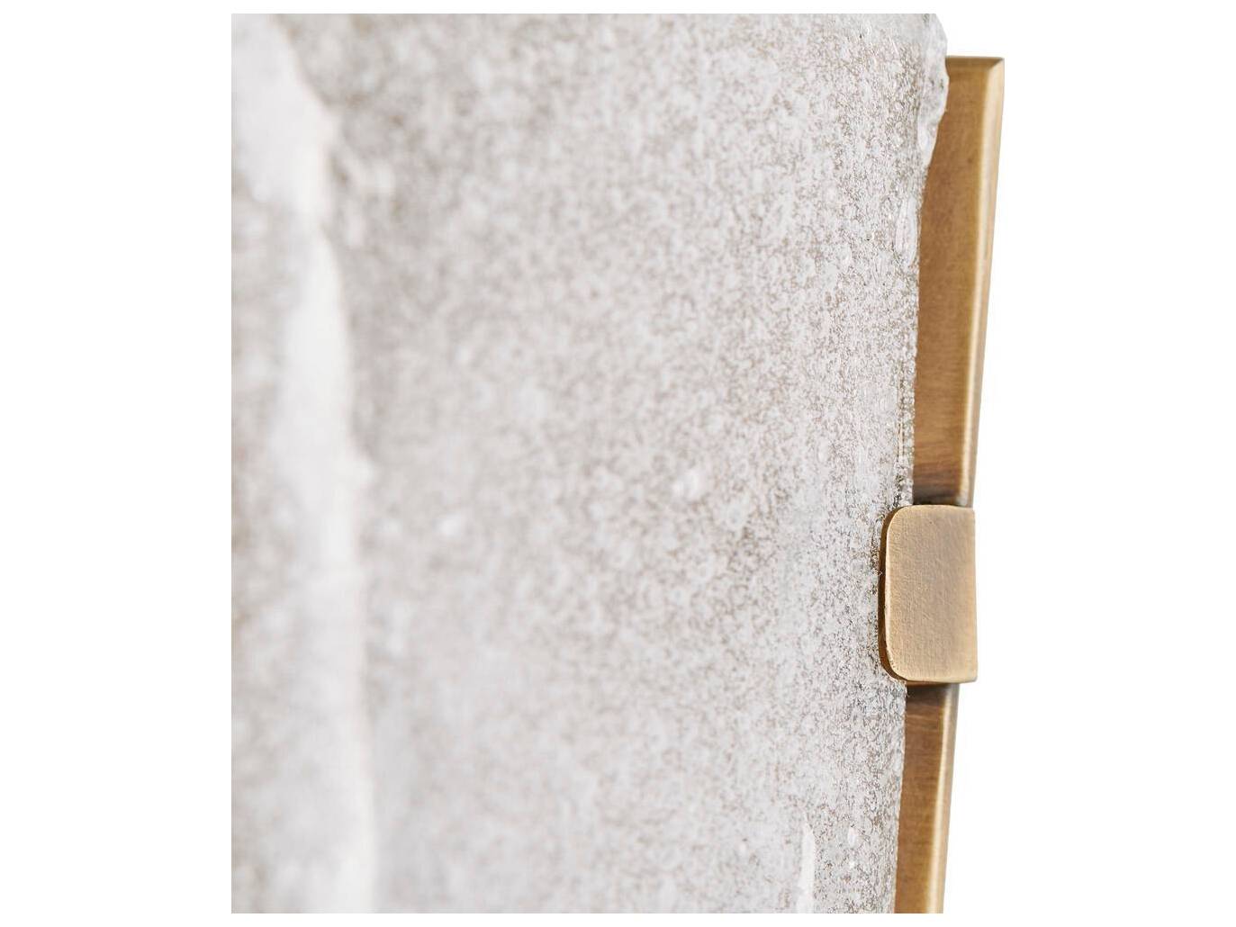 Arteriors Home Karina 1-Light Antique Brass Glass Wall Sconce