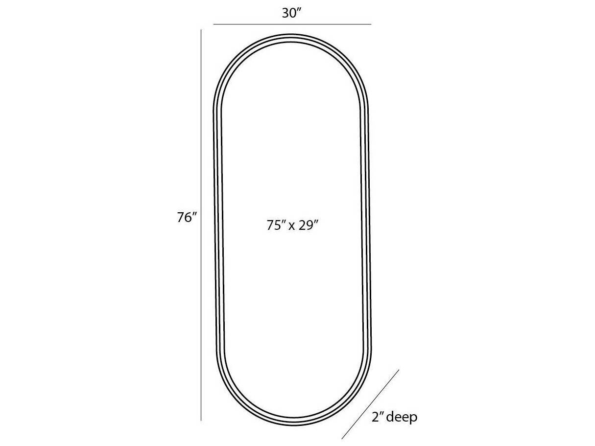 Arteriors Home Vaquero Bronze Oval Wall Mirror