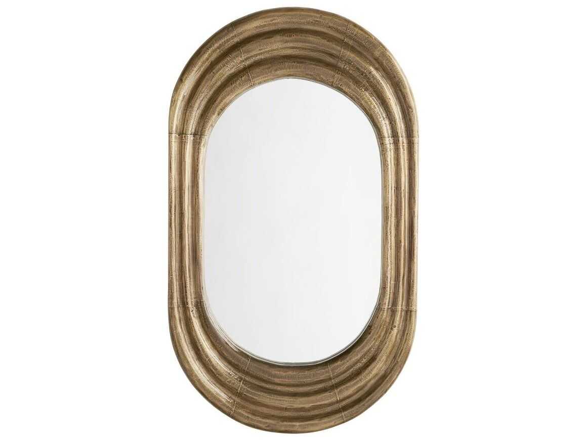 Arteriors Home Georgina Dark Antique Brass Oval Wall Mirror