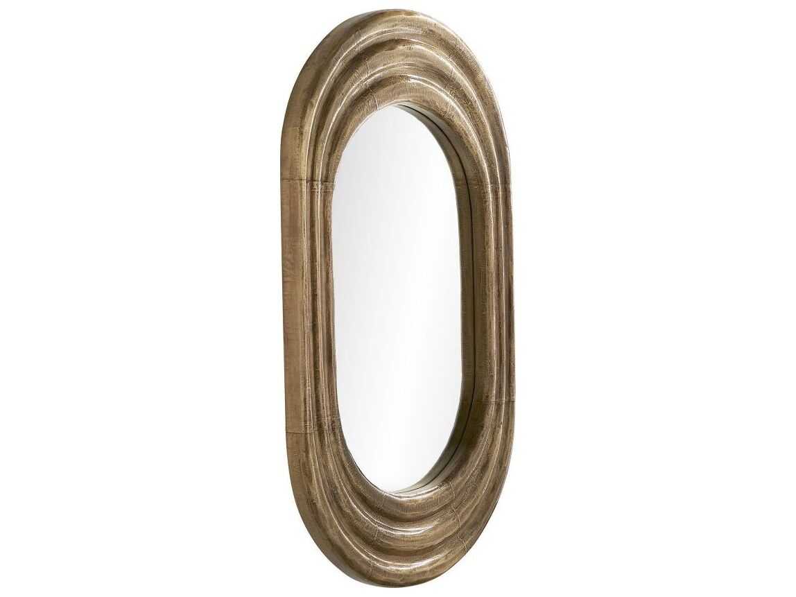 Arteriors Home Georgina Dark Antique Brass Oval Wall Mirror
