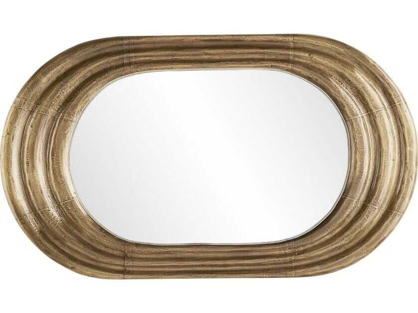 Arteriors Home Georgina Dark Antique Brass Oval Wall Mirror