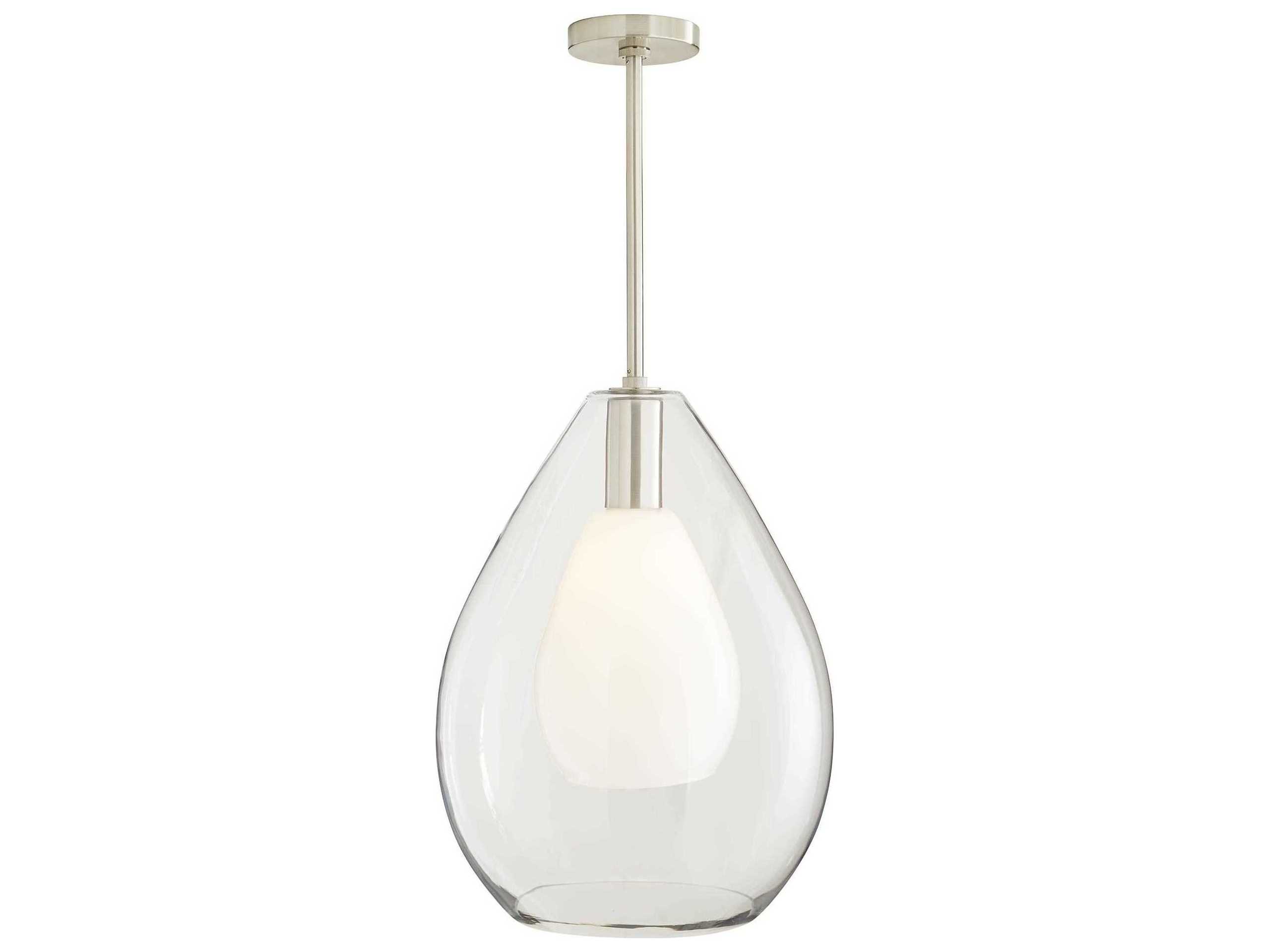 Arteriors Home Nala  1-Light Brushed Nickel Pendant