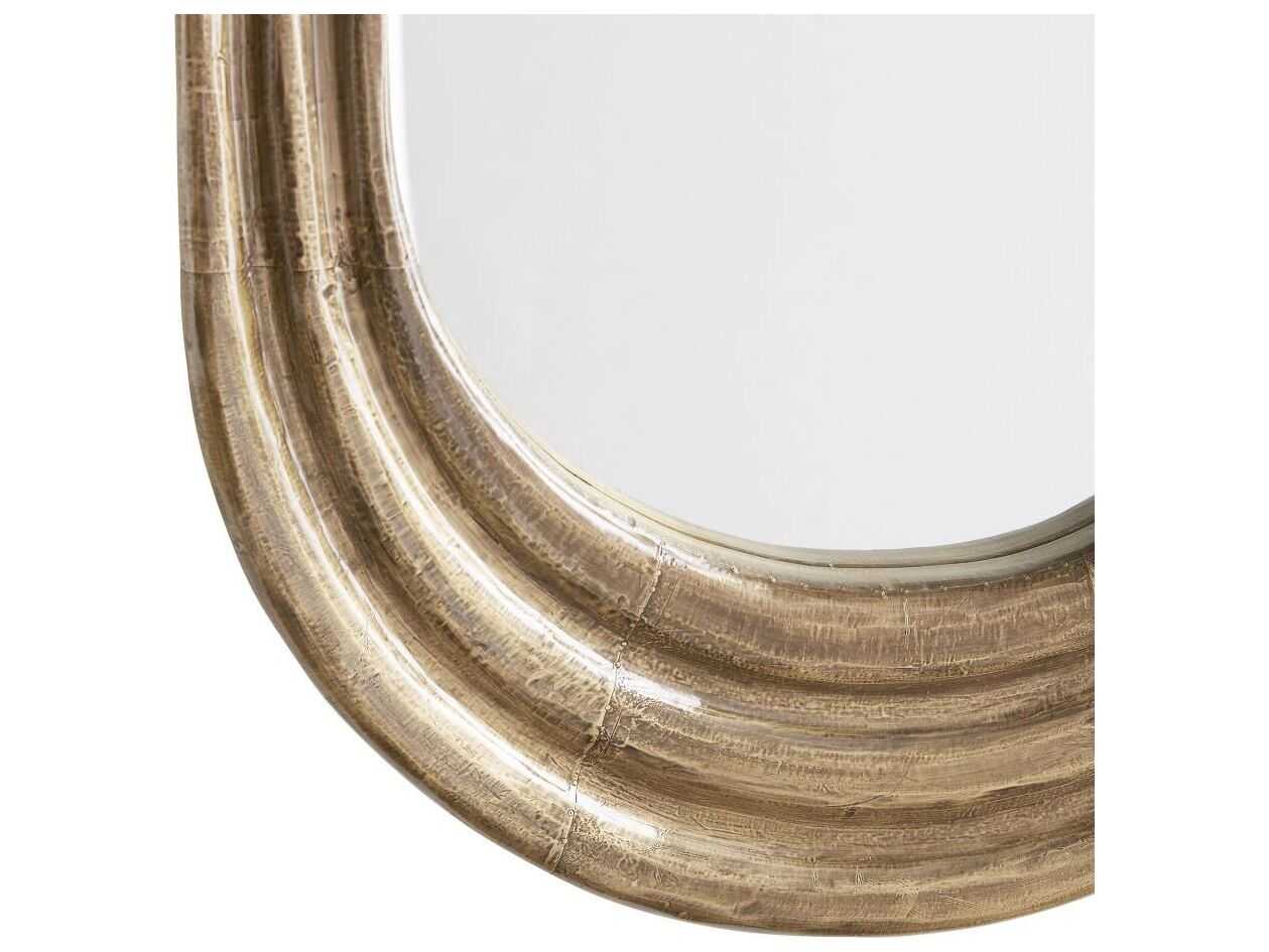 Arteriors Home Georgina Dark Antique Brass Oval Wall Mirror