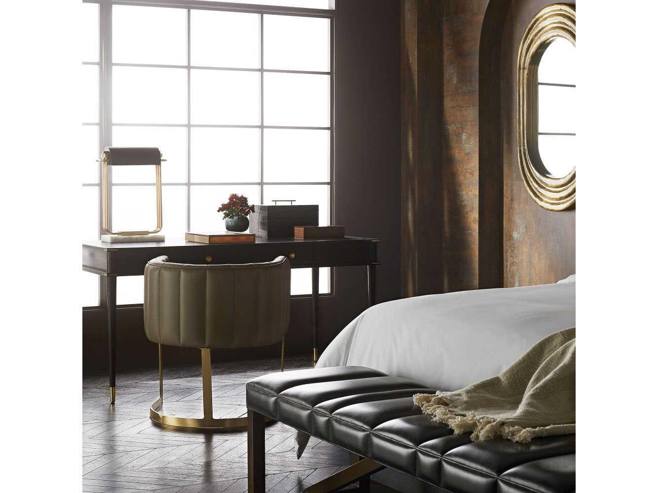 Arteriors Home Georgina Dark Antique Brass Oval Wall Mirror