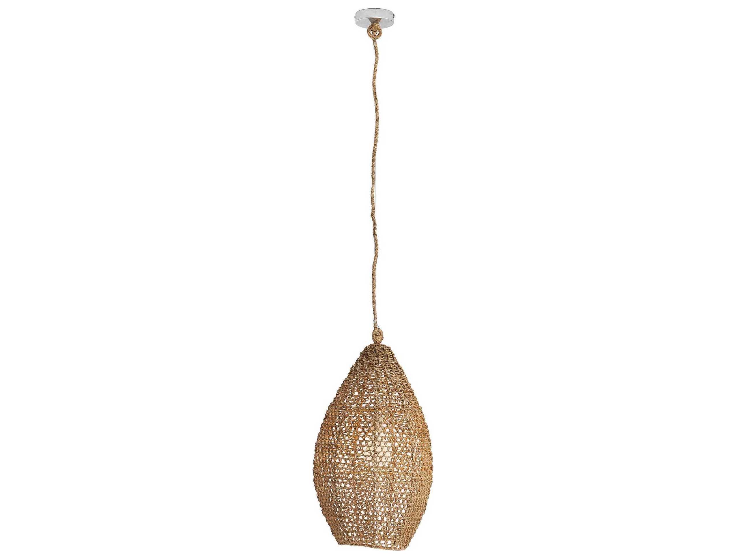 Arteriors Home Evers 1-Light Natural Wood Bell Pendant
