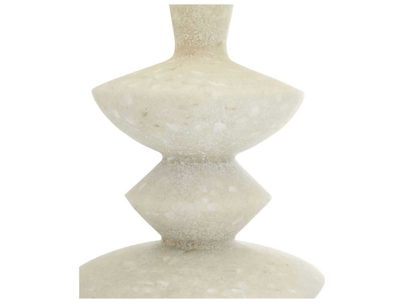 Arteriors Home Jillian White Glass Stone Buffet Lamp