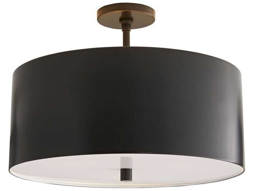 Arteriors Home Tarbell 3-Light Bronze Semi Flush Mount