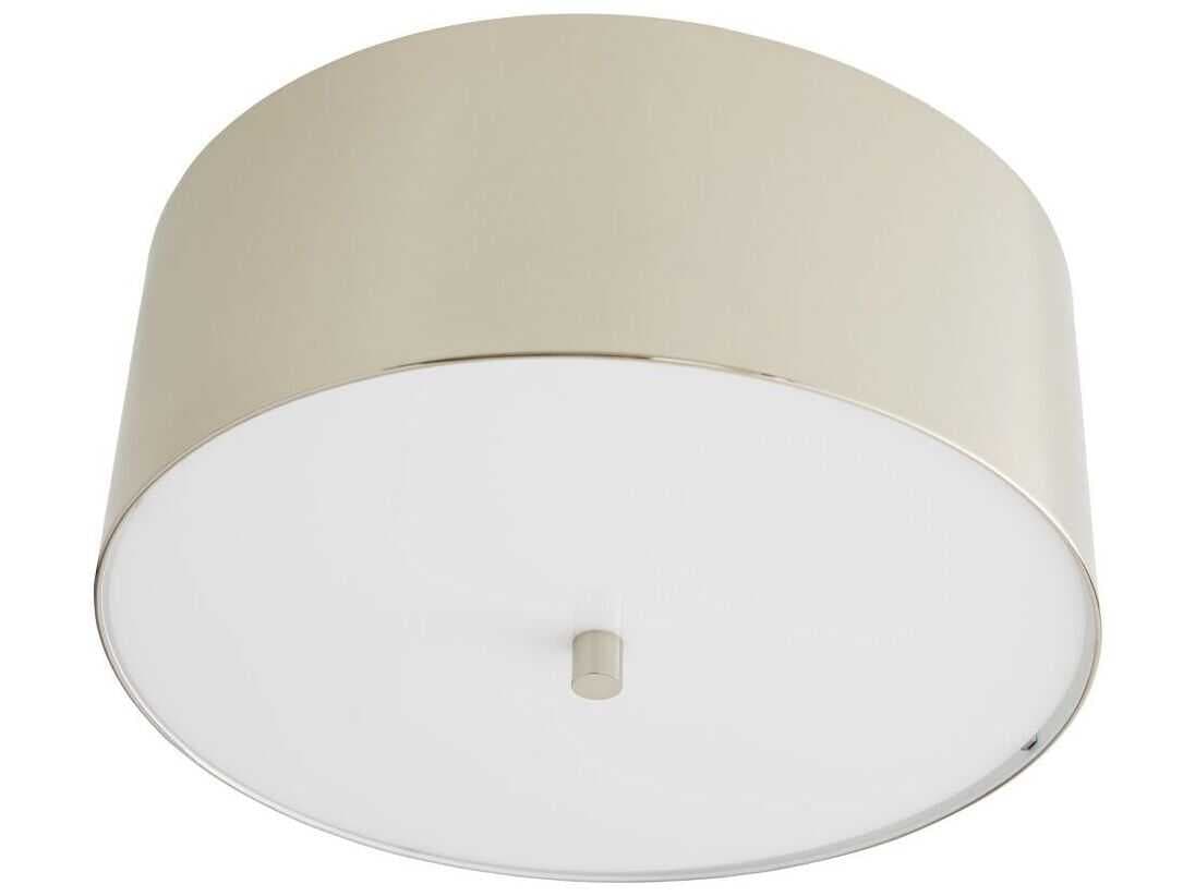 Arteriors Home Tarbell 3-Light Polished Nickel Semi Flush Mount