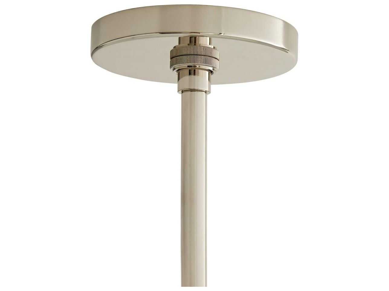 Arteriors Home Tarbell 3-Light Polished Nickel Semi Flush Mount
