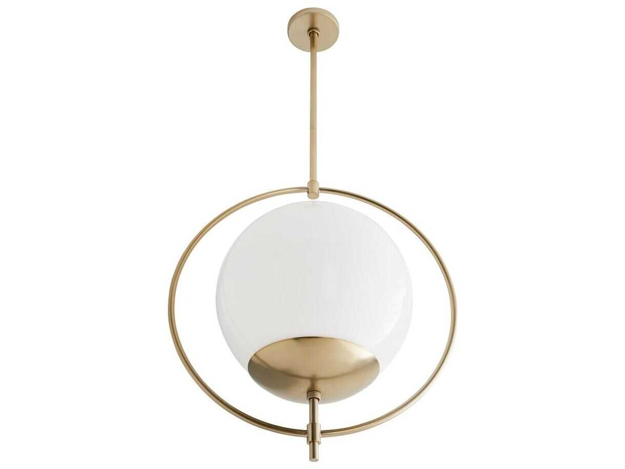 Arteriors Home Volta 1-Light Pale Brass Globe Pendant