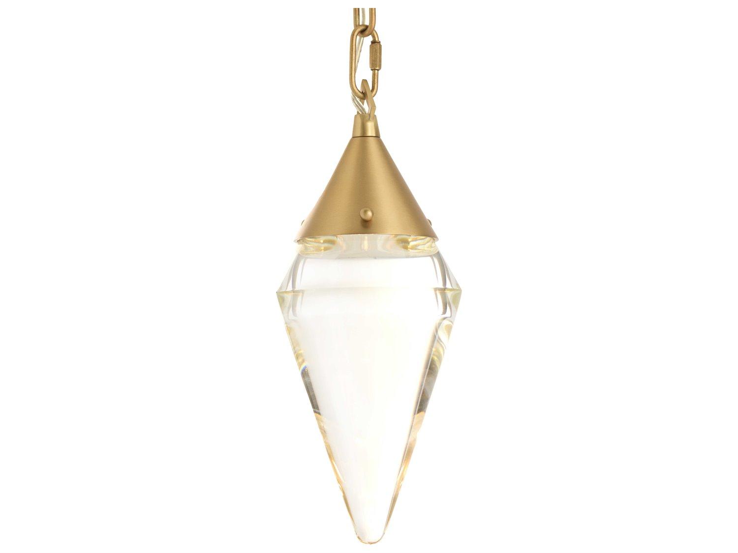 Arteriors Home Berkley 1-Light Antique Brass Geometric Mini Pendant