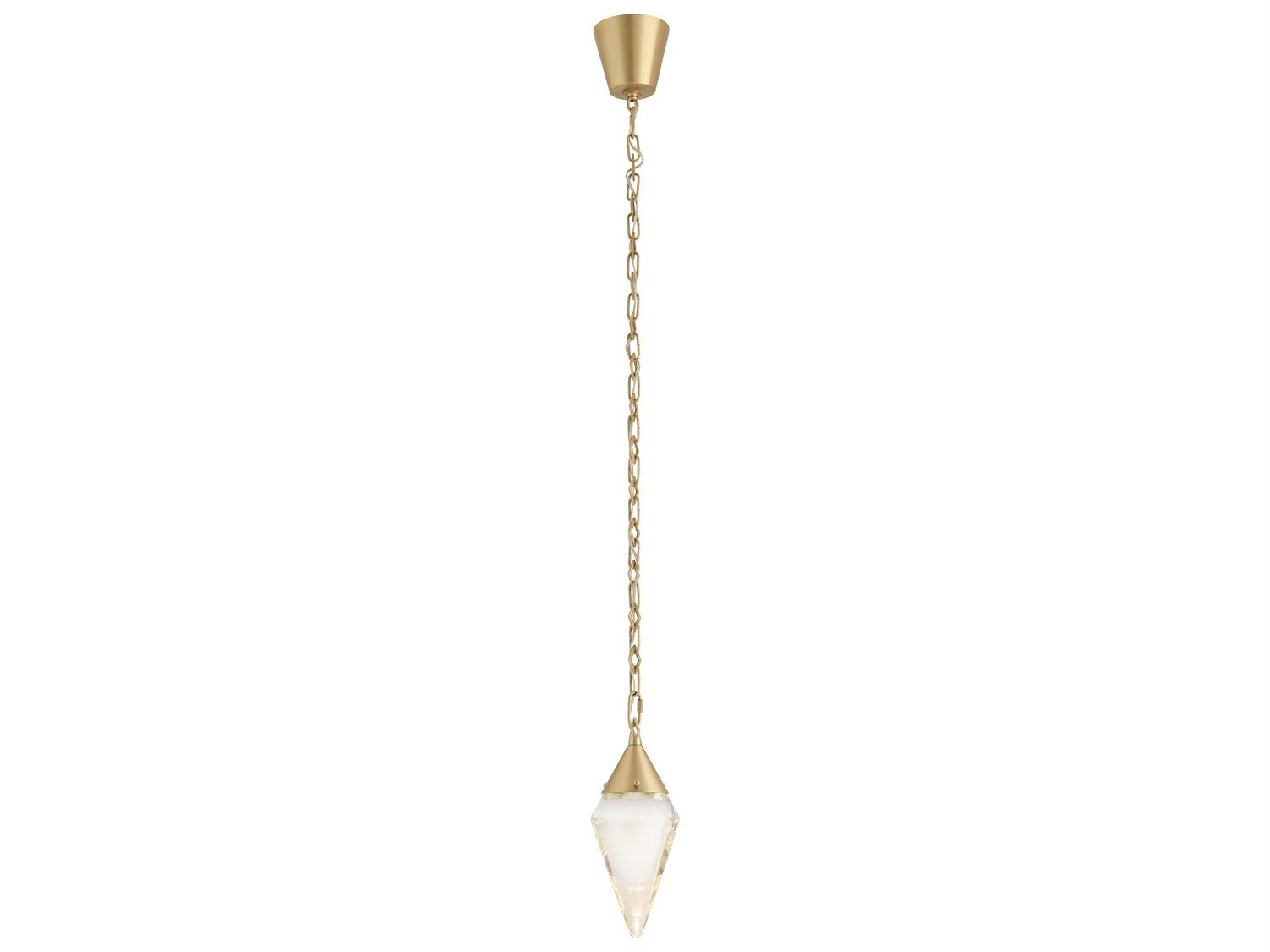 Arteriors Home Berkley 1-Light Antique Brass Geometric Mini Pendant