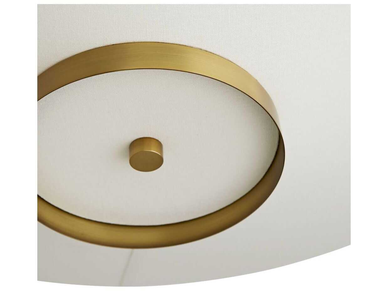 Arteriors Home Decker 3-Light Antique Brass Flush Mount