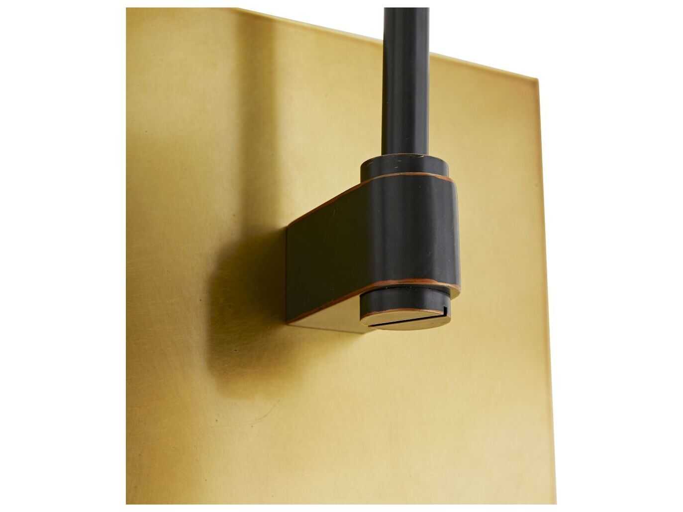 Arteriors Home Watson 1-Light Bronze Antique Brass Swing Wall Sconce