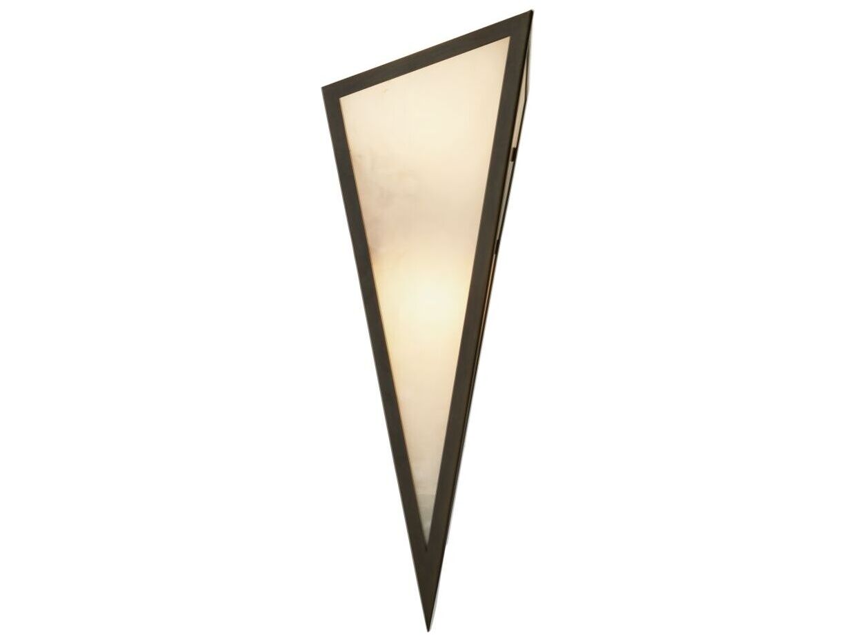 Arteriors Home Priestly 2-Light White Onyx Black Wall Sconce
