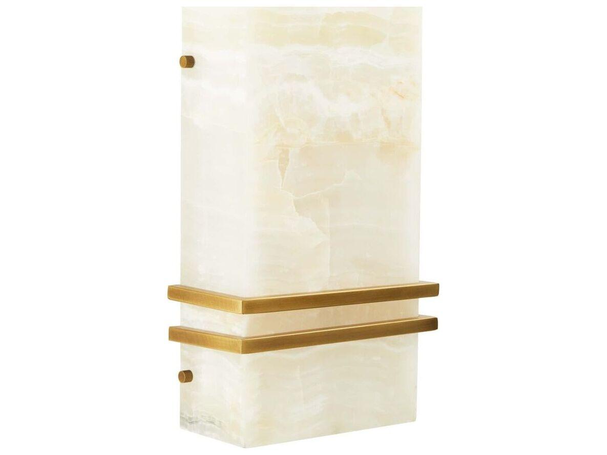 Arteriors Home Ronan 2-Light White Onyx Wall Sconce