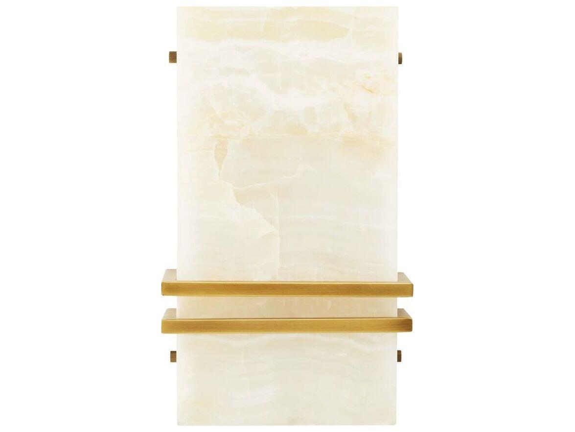 Arteriors Home Ronan 2-Light White Onyx Wall Sconce
