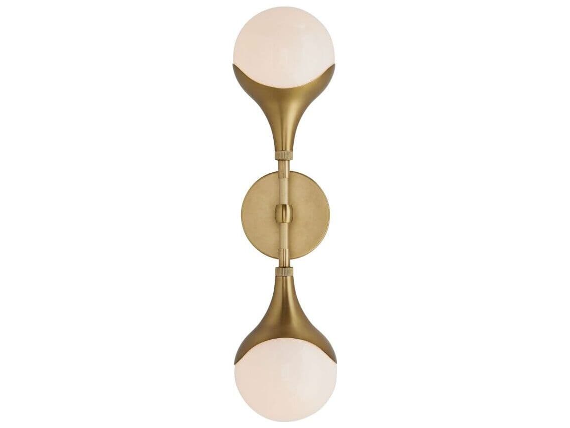 Arteriors Home Augustus 2-Light Antique Brass Wall Sconce