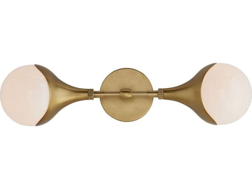 Arteriors Home Augustus 2-Light Antique Brass Wall Sconce
