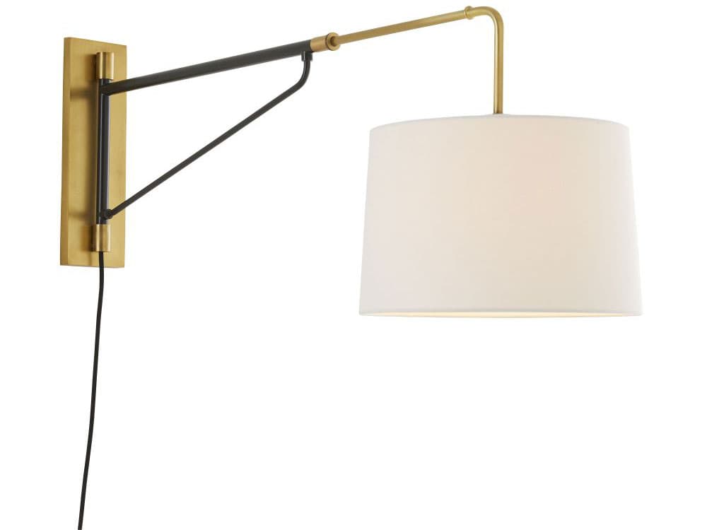 Arteriors Home Anthony 1-Light Antique Brass Bronze Swing Wall Sconce