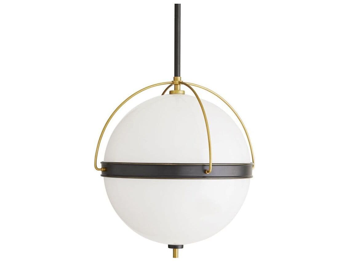 Arteriors Home Dorothy 2-Light Bronze Antique Brass Globe Pendant