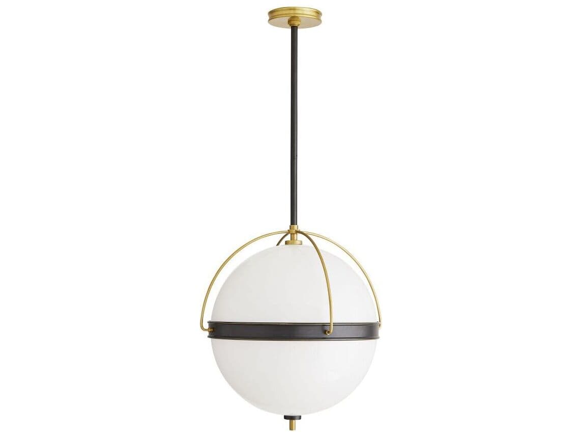 Arteriors Home Dorothy 2-Light Bronze Antique Brass Globe Pendant