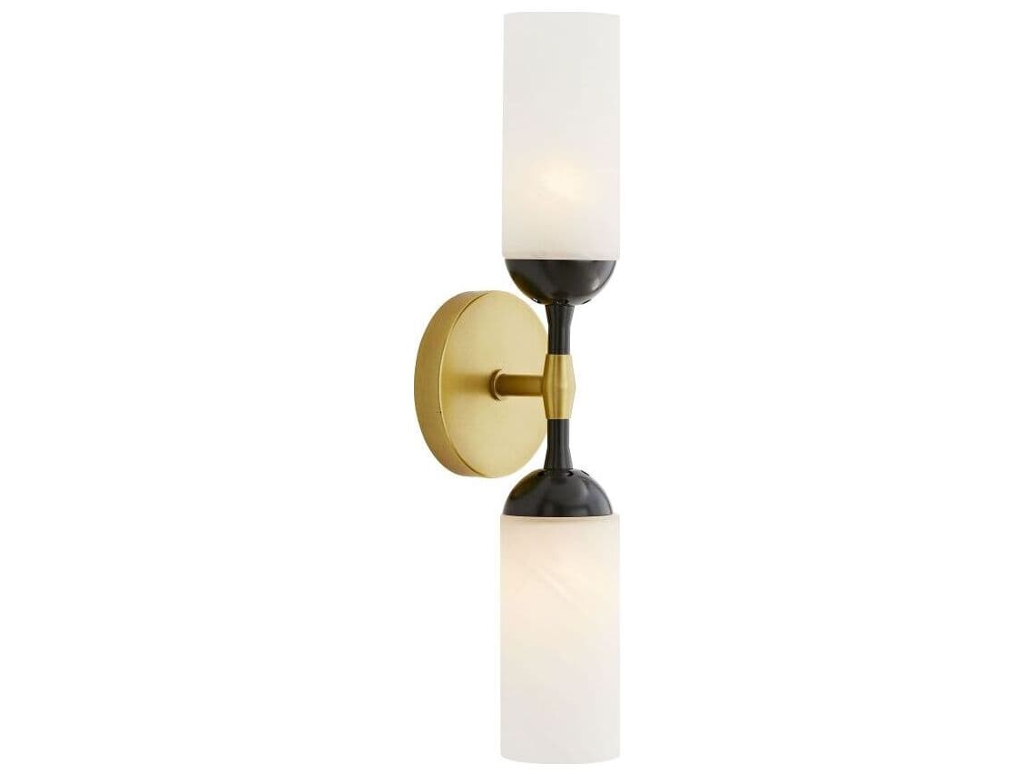 Arteriors Home Emmett 2-Light Antique Brass Bronze Wall Sconce