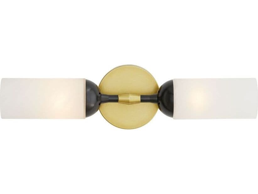 Arteriors Home Emmett 2-Light Antique Brass Bronze Wall Sconce