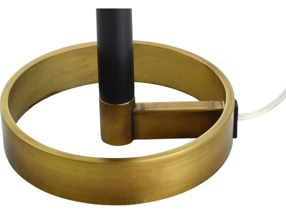 Arteriors Home Violetta  Matte Black Antique Brass Table Lamp