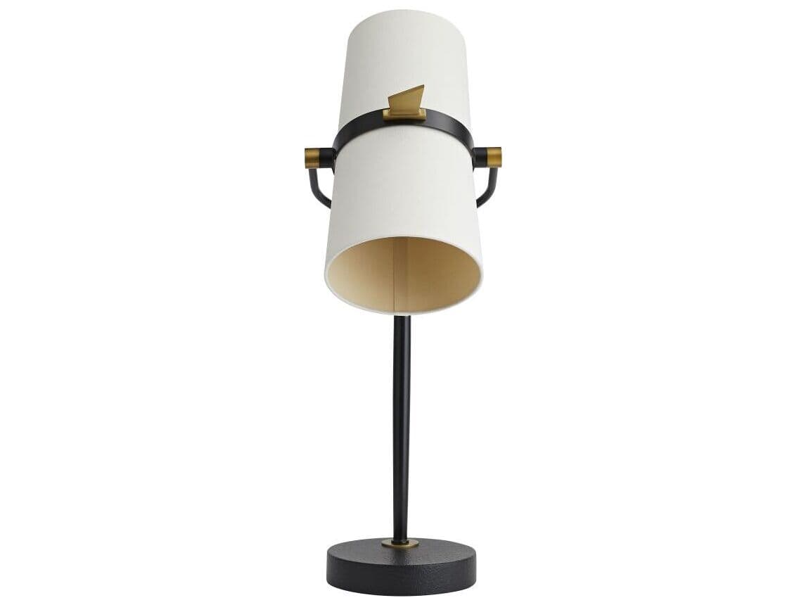 Arteriors Home Yasmin  Antique Black Steel Desk Lamp