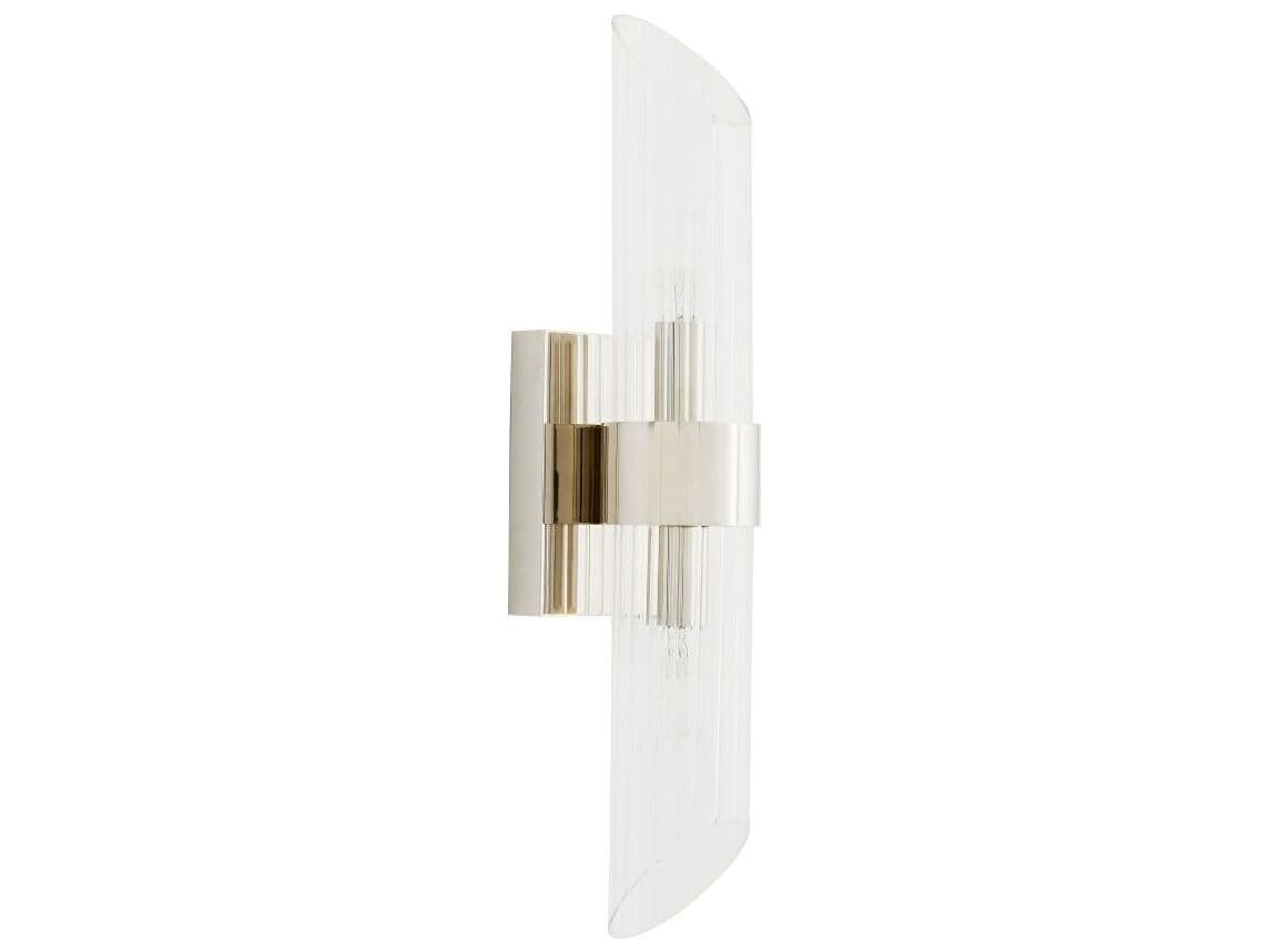 Arteriors Home Elyse 2-Light Polished Nickel Wall Sconce